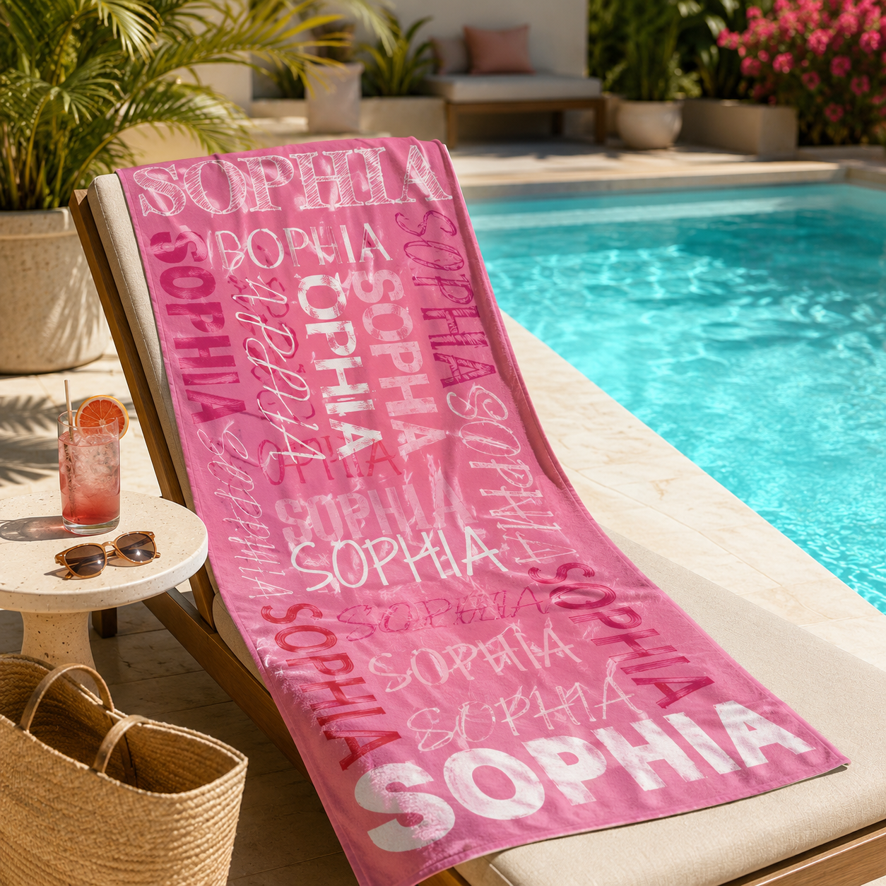 Serviettes de plage personnalisées