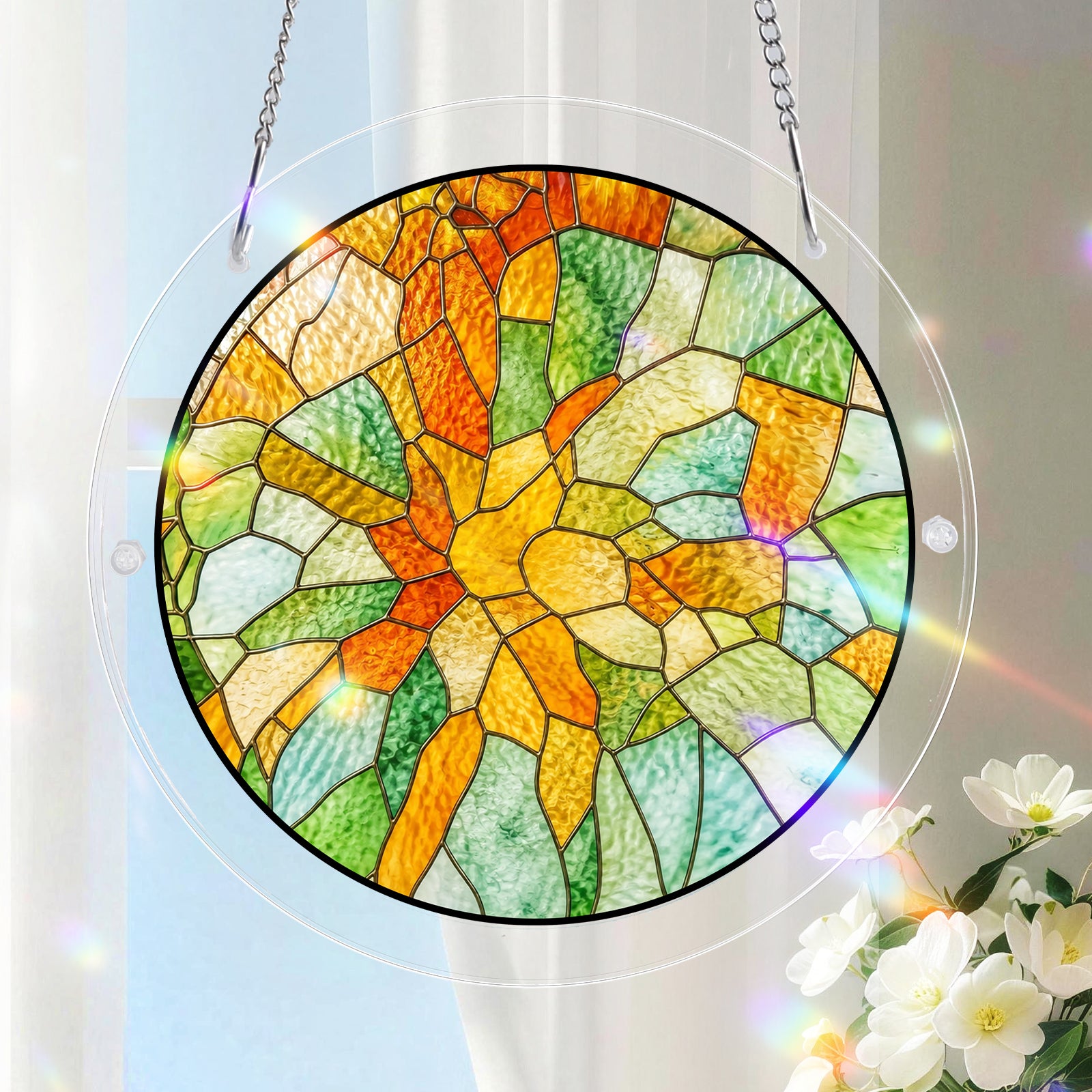 Custom Photo Portrait Parents Family-Acrylic Puzzle Suncatcher