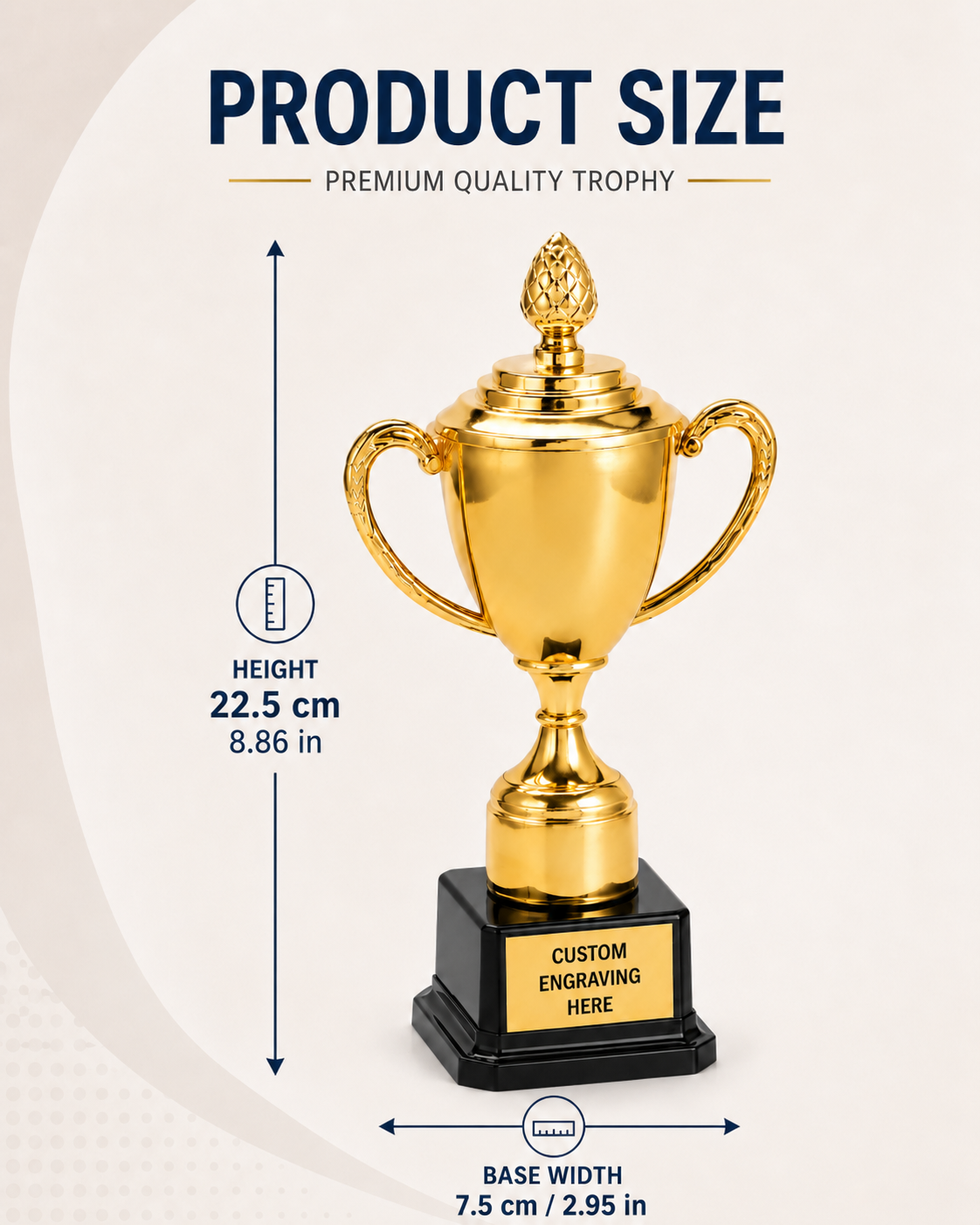Personalized Magnolia Trophy