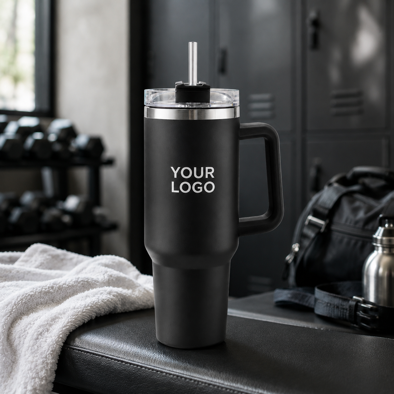 Gobelet isotherme personnalisé en acier inoxydable de 40 oz