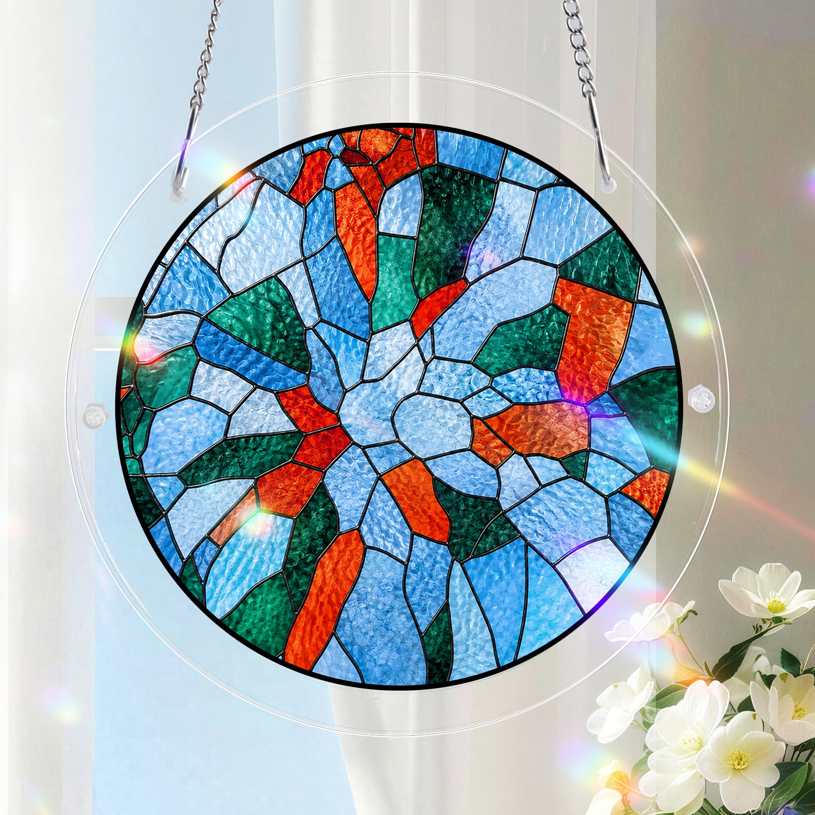 Custom Photo Portrait Parents Family-Acrylic Puzzle Suncatcher