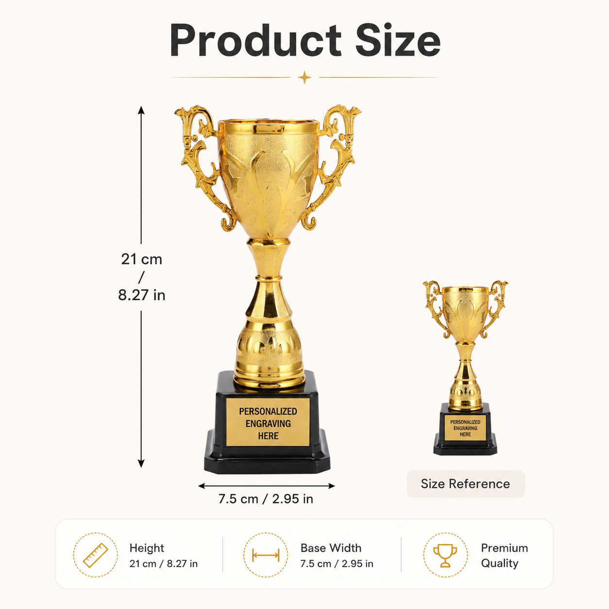 Trophée Gloire du Matin Personnalisé