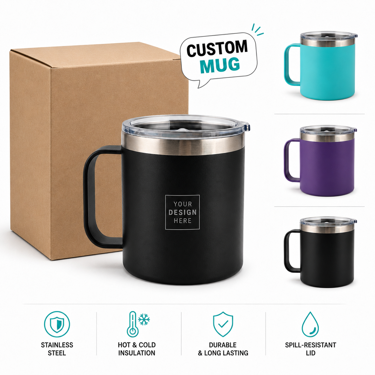 Personalized 14oz Tumbler with Handle