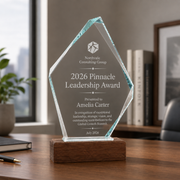 Personalized Rhombus Crystal Trophy
