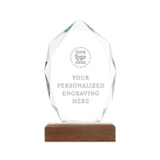 Personalized Tree-shaped Crystal Trophy