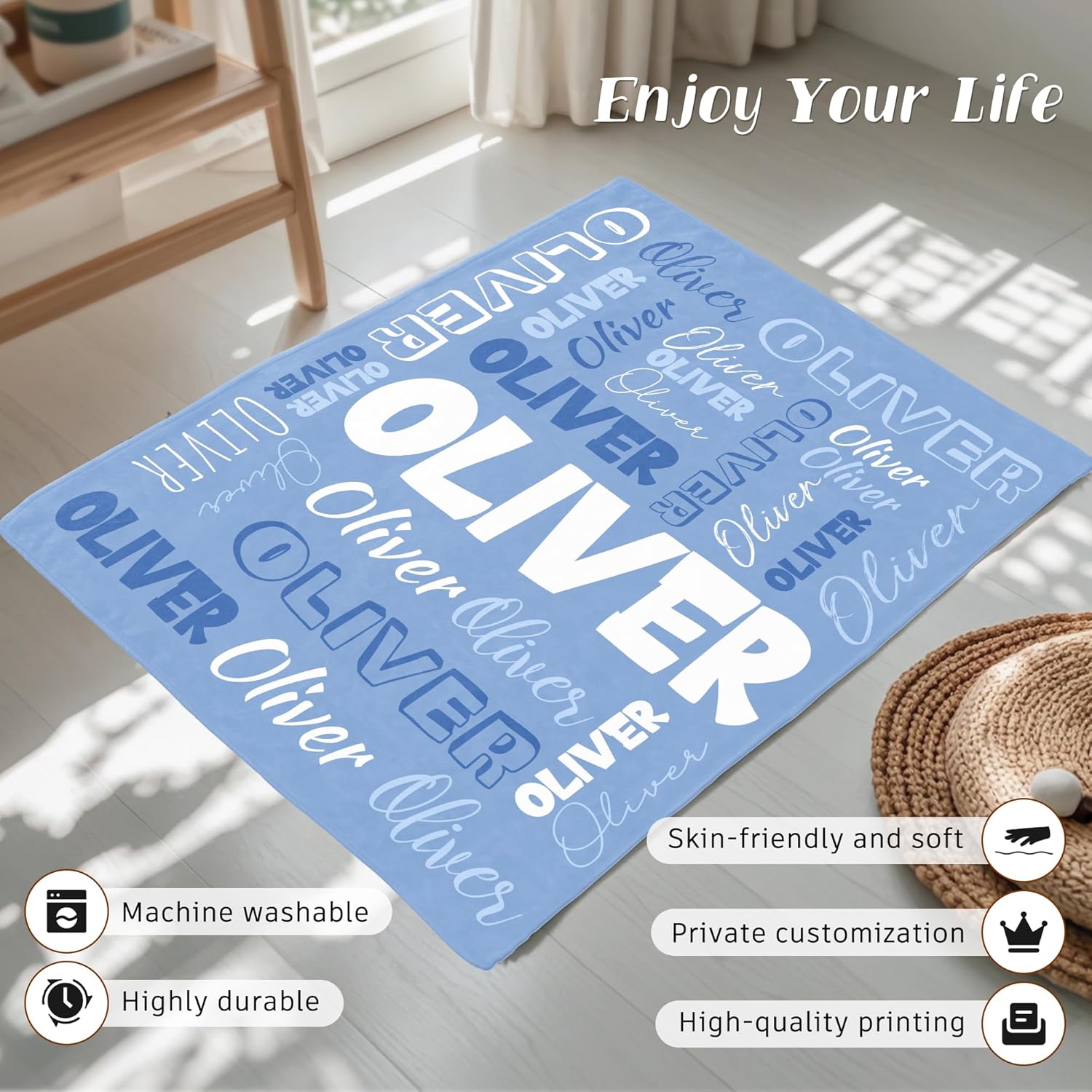 Personalized Name Blanket