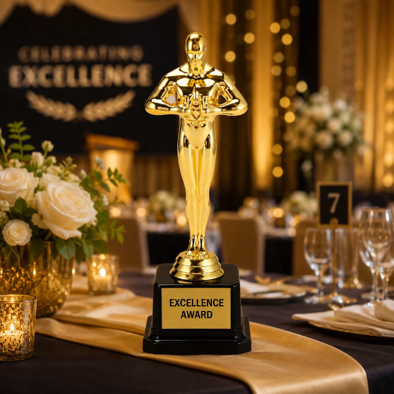 Trophée Oscar personnalisé