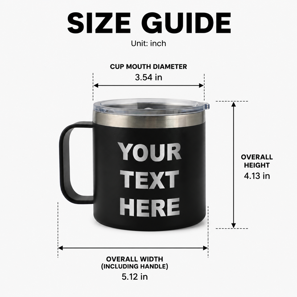 Personalized 14oz Tumbler with Handle