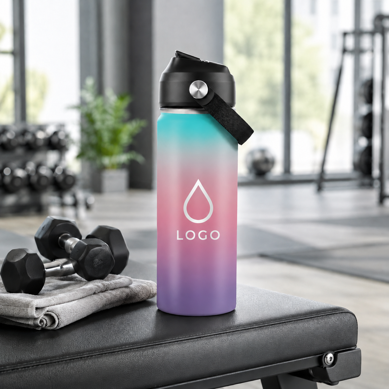 Gobelet personnalisé en acier inoxydable de 530 ml