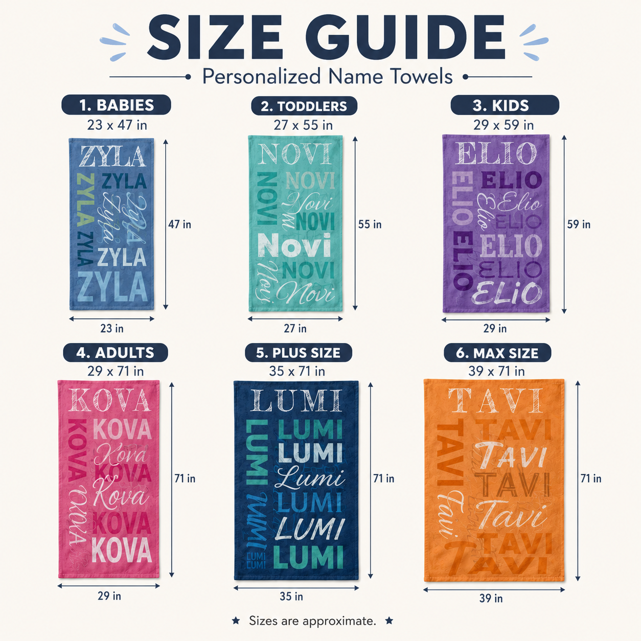 Personalized Name Beach Towel