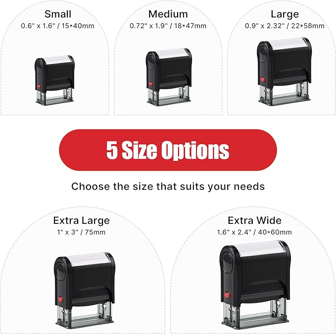 Custom Self Inking Stamp – Personalized Rubber Stamp with Your Design - Giftula