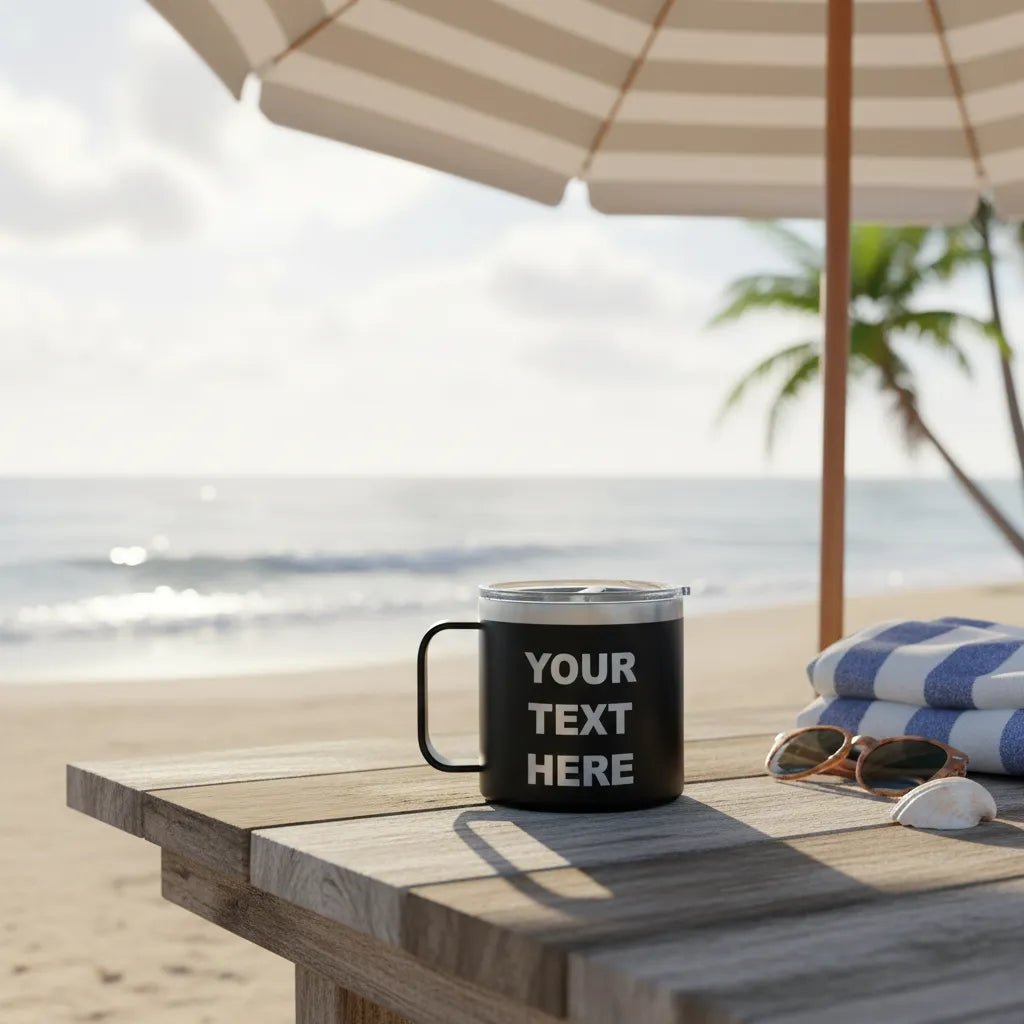 Personalized 14oz Tumbler With Handle - Giftula