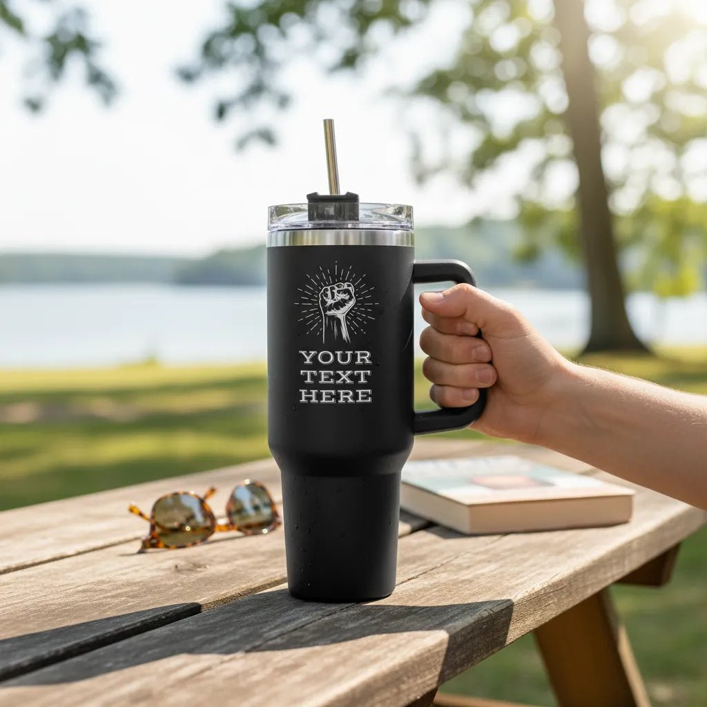 Personalized 40oz Stainless Steel Tumbler - Giftula