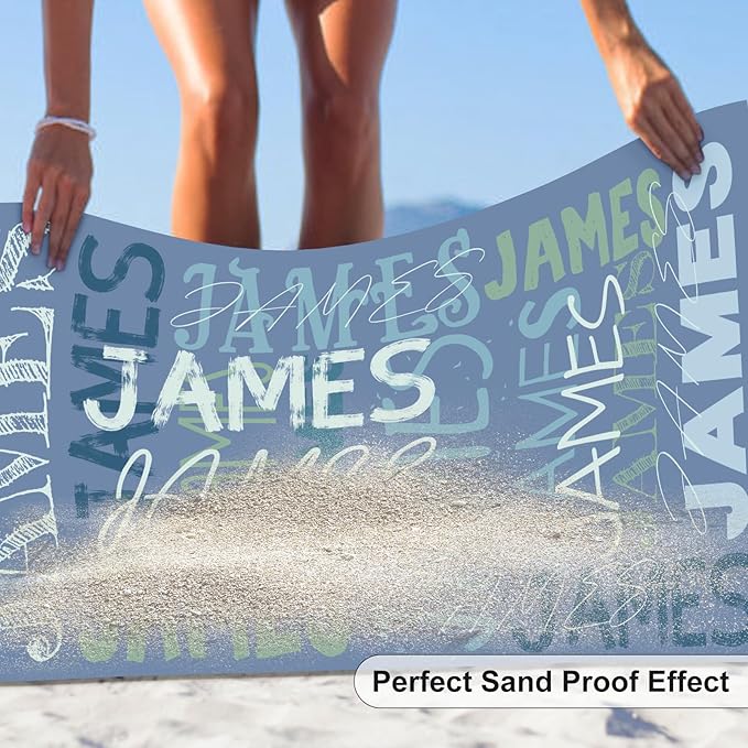 Personalized Beach Towels for Kids & Adults - Giftula