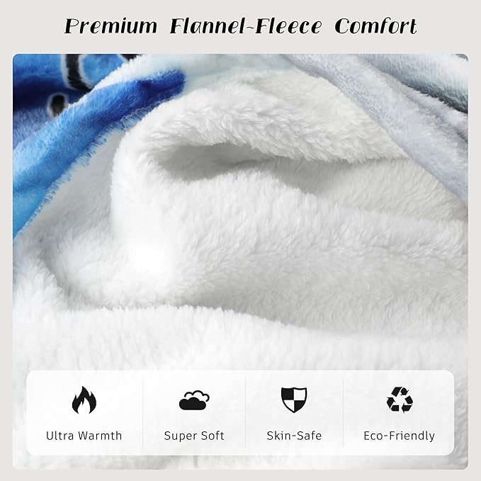 Personalized Blanket - Custom Flannel Fleece Blanket with Name - Giftula