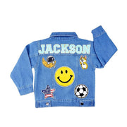 Personalized Kids Denim Patch Jacket - Giftula