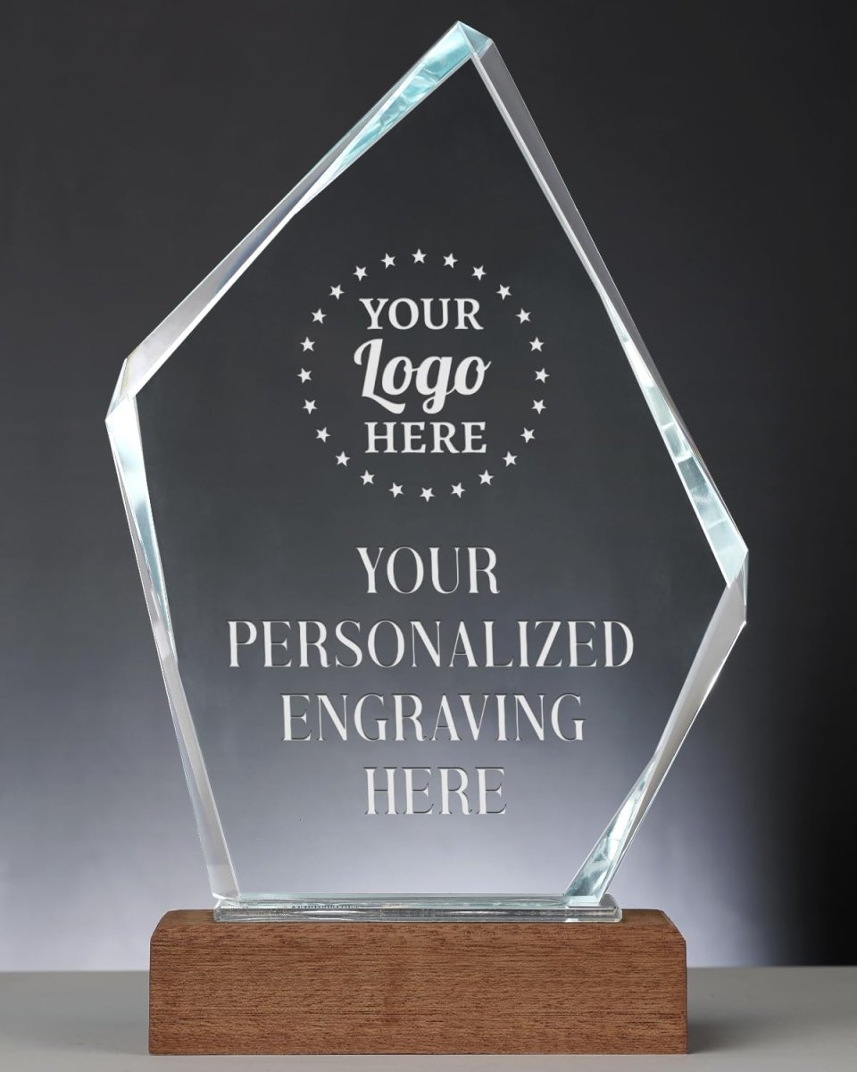 Personalized Rhombus Crystal Trophy - Giftula