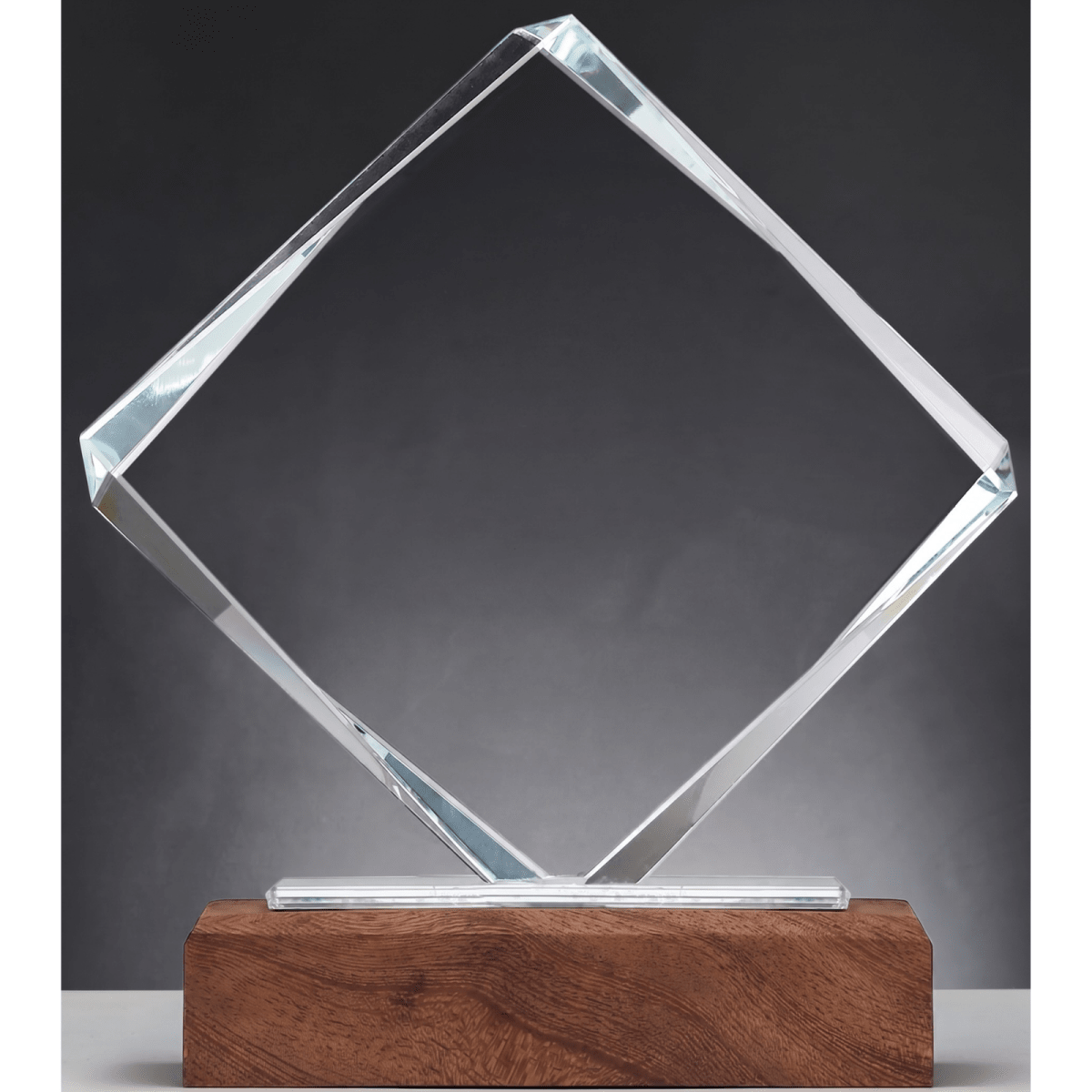 Personalized Square Crystal Trophy - Giftula